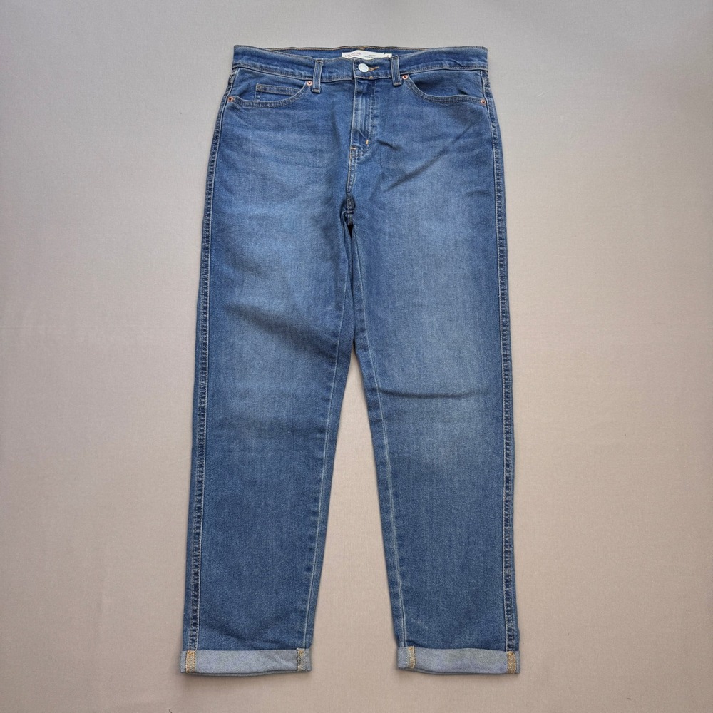 Levi Strauss Signature Heritage Mid Rise Boyfriend Jeans Blue Size 6